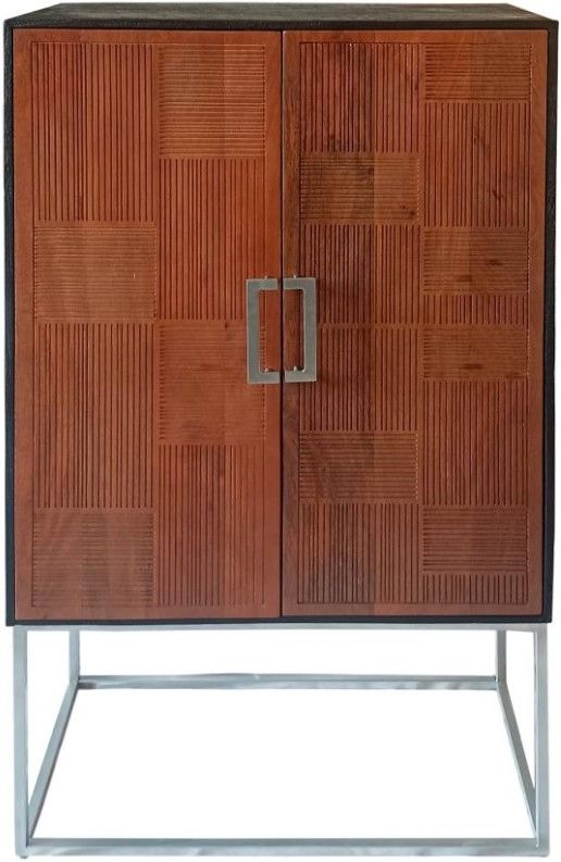 Coaster® Borman Black/Walnut Bar Cabinet