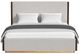 Elements International Brisbane Boucle Beige/Brown King Upholstered Panel Bed-3