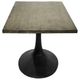 Nest Home Collections Megan Antique Natural Dining Table with Iron Base-4