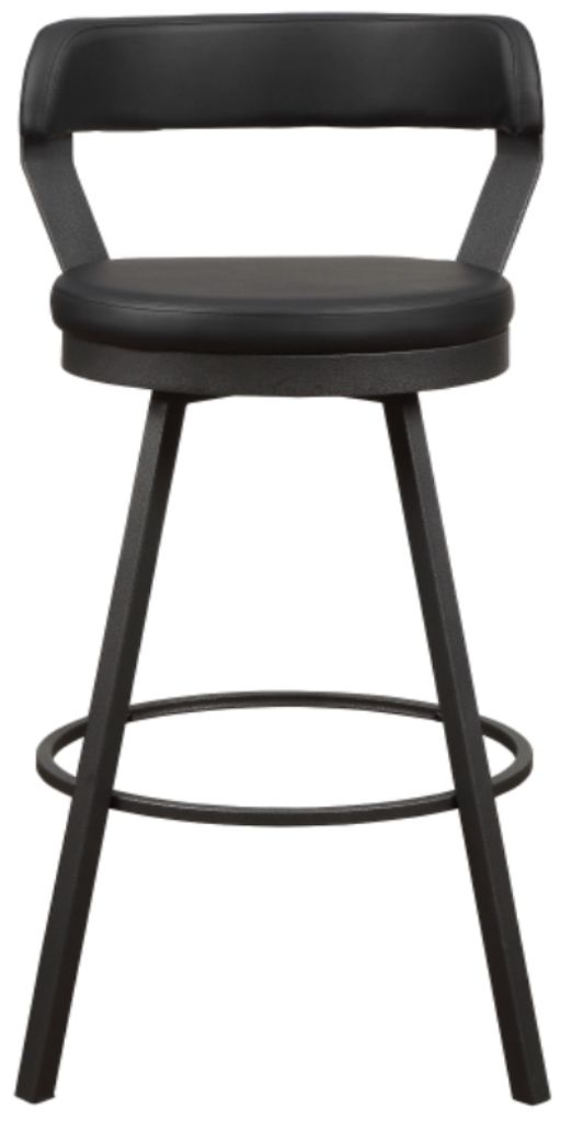 Homelegance® Appert Black/Dark Gray Swivel Pub Height Chair-2