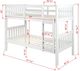 Donco Kids Austin Mission White Twin/Twin Bunkbed-2