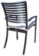 CabanaCoast® Customizable Oasis Aluminum Outdoor Dining Arm Chair-2