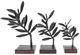 A & B Home Conway 3-Piece Black Branch Decorative Statues-1