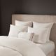Olliix by N Natori 3 Piece White King Hanae Cotton Blend Yarn Dyed Comforter Set-4