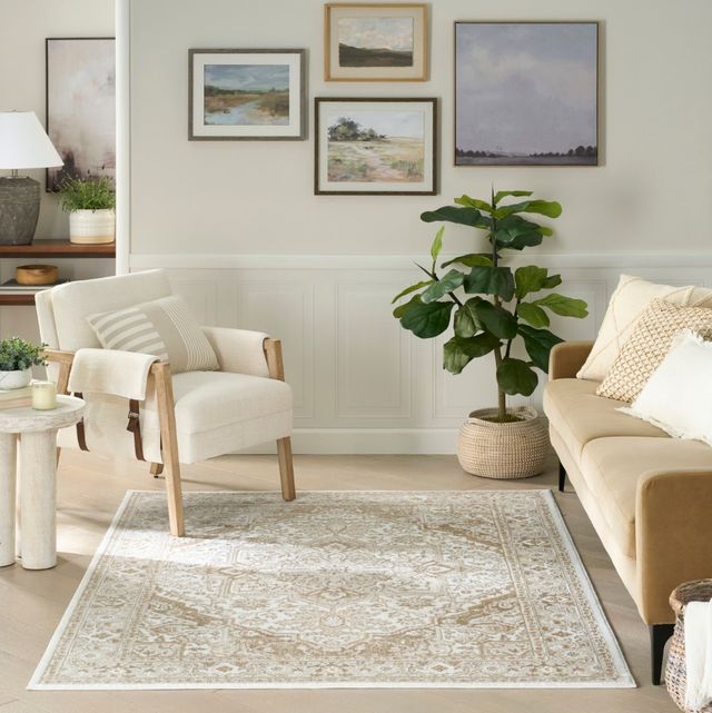 Nourison Home™ Dekor Ivory/Taupe 5'x7' Area Rug-1