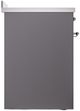 Ilve® Nostalgie II Series 30" Matte Graphite Pro Style Induction Range-4
