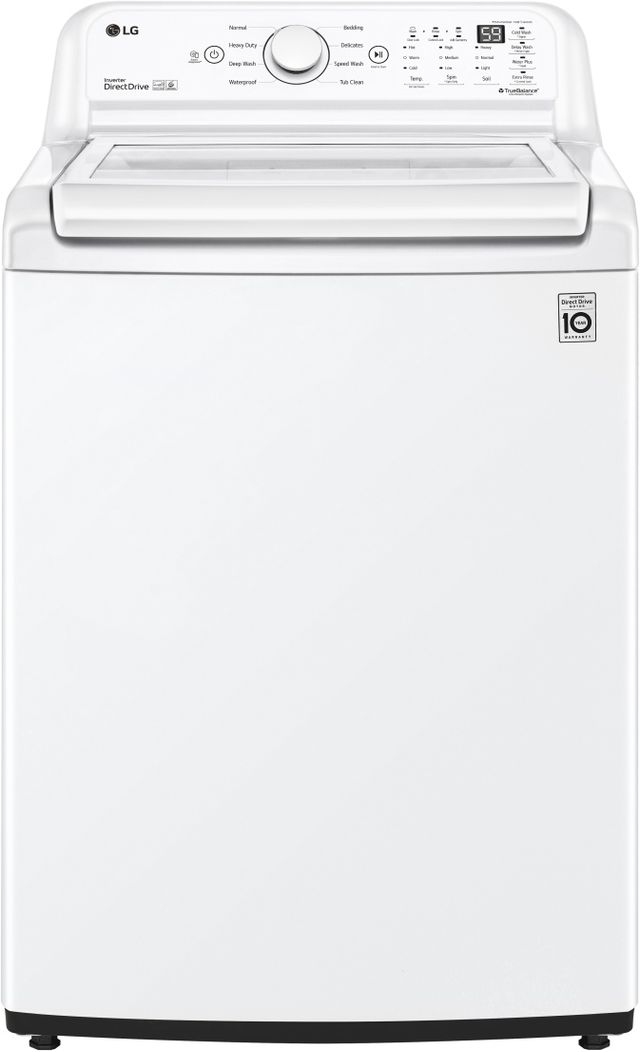 LG 4.5 Cu. Ft. White Impeller Top Load Washer with TurboDrum™ Technology-0