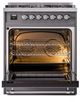 Ilve® Nostalgie II Series 30" Graphite Matte Pro Style Dual Fuel Range-3