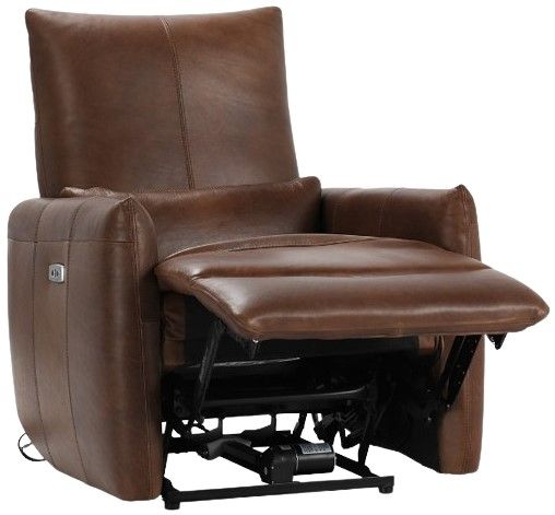 Classic Home Thaya Antique Brown Power Recliner Chair-1