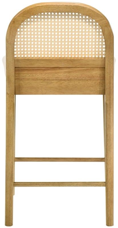 Armen Living Lucio 2-Piece Amber Glow/White Counter Stool Set-4