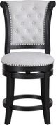 Crown Mark Granville Black/Dove Swivel Pub Stool-2