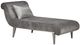 Michael Amini® Roxbury Park Gray/Stainless Steel Chaise-0