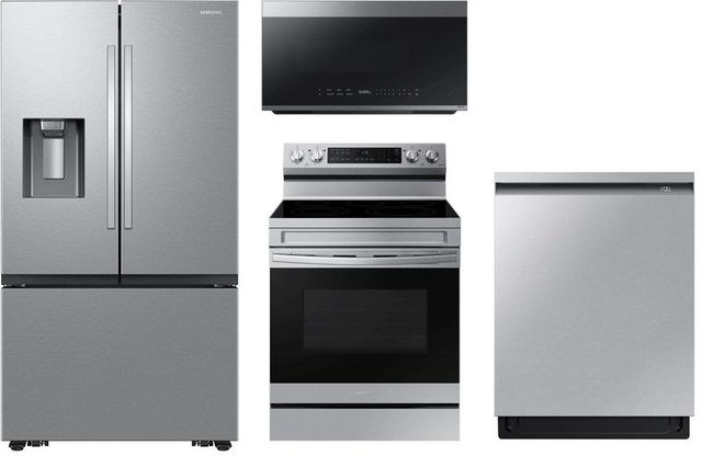 Samsung 4 Piece Stainless Steel Electric Kitchen Package-0