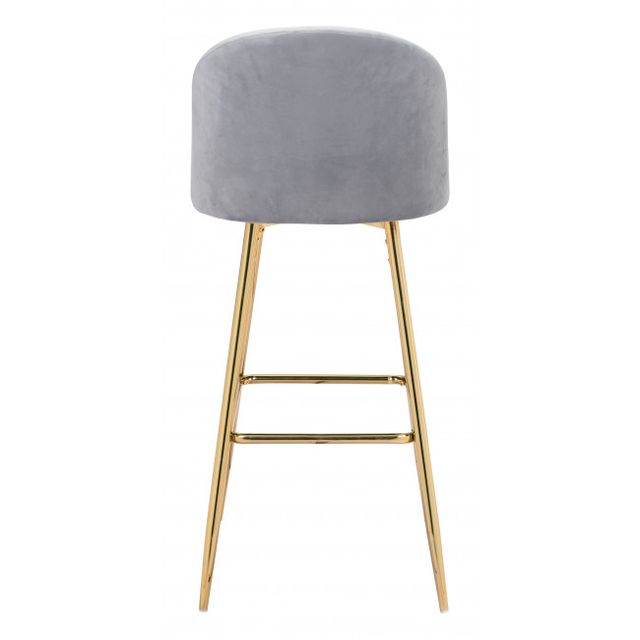 Zuo® Modern Desi Gray Bar Chair-3