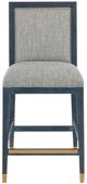 Currey & Company Santos Vintage Navy Counter Stool-1