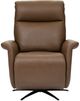 Flexsteel® Haven Riverstone Leather Power Swivel Recliner with Power Headrest and Lumbar-3