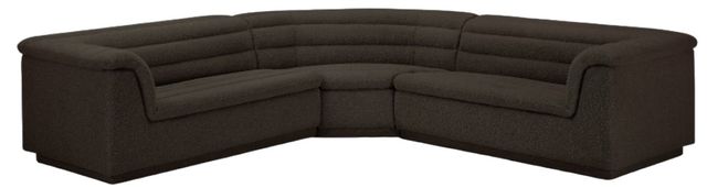 Meridian Furniture Cascade 3-Piece Brown Sectional-0