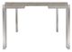 Bernhardt Foundations Light Shale Top Dining Table with Stainless Steel Base-4
