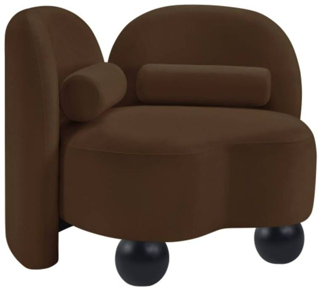 Meridian Furniture Daphne Brown Velvet Accent Chair-0