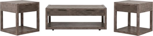 Liberty Furniture Bartlett Field 3-Piece Dusty Taupe Table Set-0