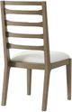 Riverside Furniture Pasadena 2-Piece Casual Taupe/White Ladderback Dining Side Chair Set-4