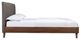 Mazin Furniture Sasha Grey/Walnut Queen Upholstered Platform Panel Bed-2