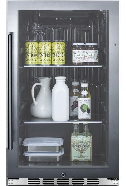 Summit® Commercial 19" 3.1 Cu. Ft. Stainless Steel Beverage Center-2