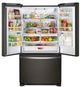 Whirlpool® 33" 22.1 Cu. Ft. Fingerprint Resistant Black Stainless Steel Freestanding French Door Refrigerator-3