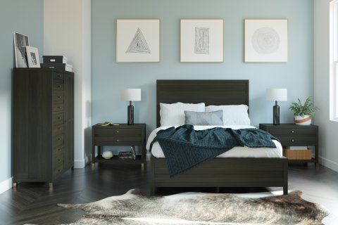 Flexsteel® Cologne Dark Brown California King Bed-2