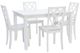 Powell® Henrik 5-Piece White Dining Table Set -0