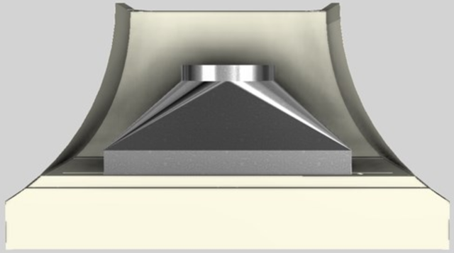 Vent-A-Hood® Designer Series 54" Biscuit Wall Mounted Range Hood-2