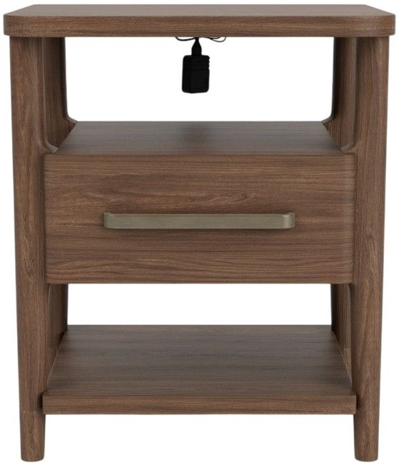 Riverside Furniture Delia Walnut Accent Nightstand-1