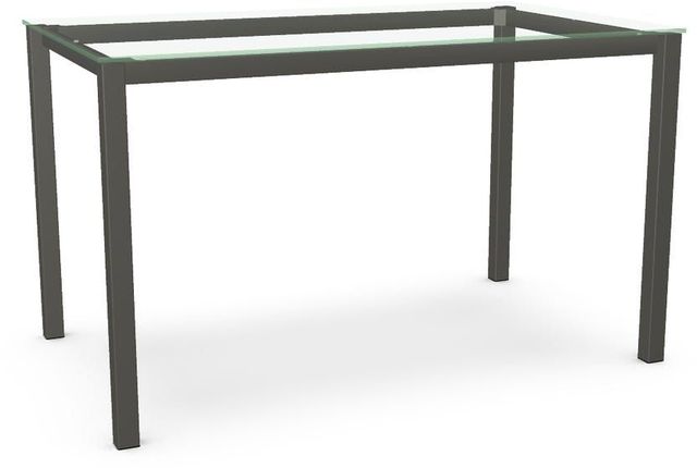 Amisco Customizable Ricard 36" Clear Glass Counter Height Table-0