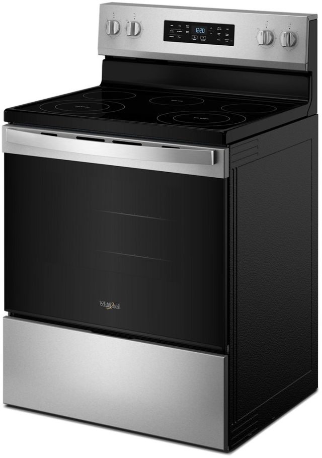 Whirlpool® 30" Fingerprint Resistant Stainless Steel Freestanding Electric Range with Air Cooking Technology-4