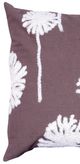 A & B Home Brown/White 18"x18" Throw Pillow-1