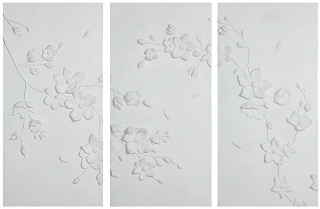 Renwil® Beaudelaire 3-Piece White Wall Art Set-0