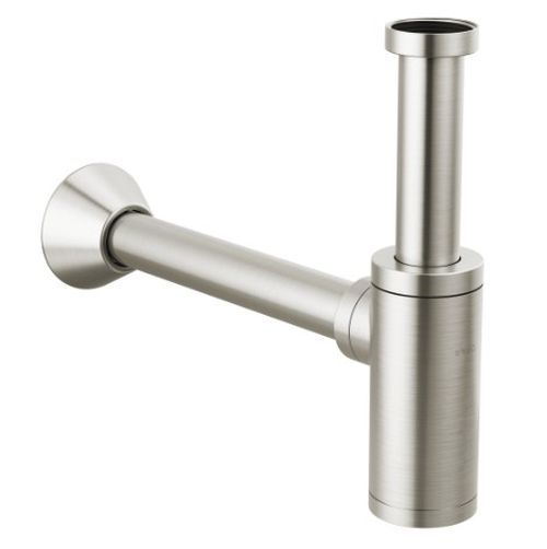 Brizo Brilliance® Brushed Nickel Bottle Trap with Flange-0