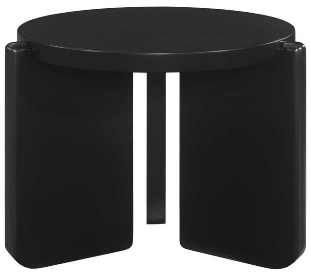 Coaster® Cordova Black Round End Table-1