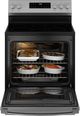 GE® 500 Series 30" Stainless Steel Freestanding Electric Range with Crisp Mode-3