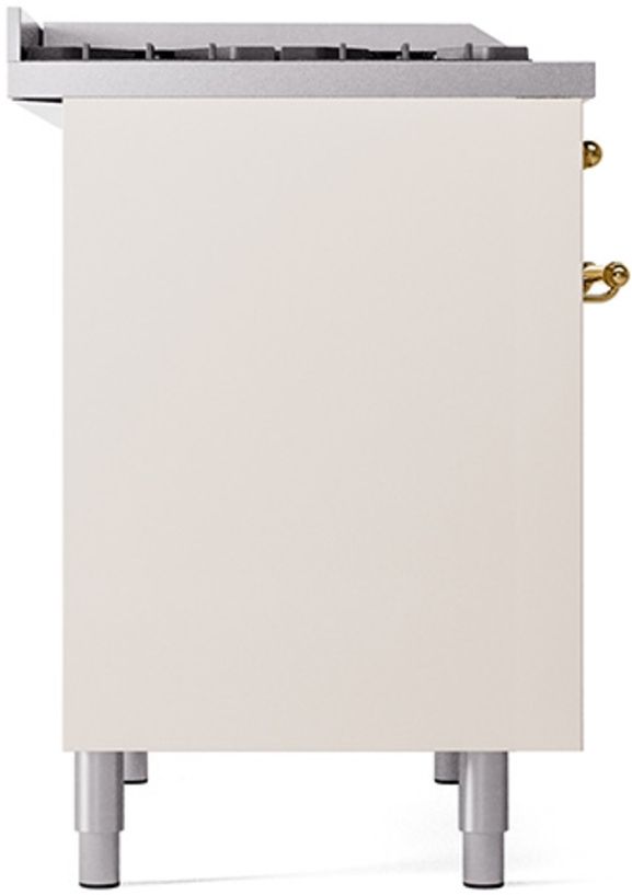 Ilve® Nostalgie II Series 40" Antique White Pro Style Dual Fuel Range-2
