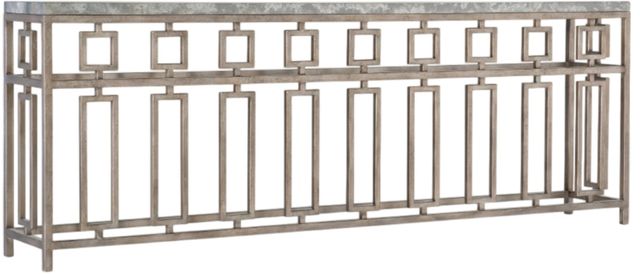 Hooker® Furniture Alfresco Lapilli Gray Console Table with Champagne Base-0