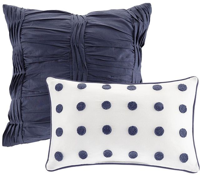 Olliix by Urban Habitat Indigo Blue Twin/Twin XL Brooklyn Cotton Jacquard Comforter Set-3