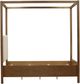 Dovetail Furniture Emmalyn Dark Brown Queen Canopy Bed-1