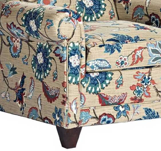 Marshfield Furniture Robert Beige/Blue/Green Accent Chair-1