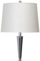 StyleCraft Clear Seeded/Gray/Stainless Steel Table Lamp-1