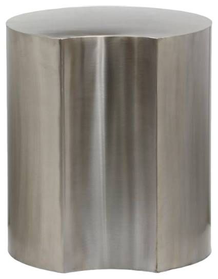 Meridian Furniture Dimple Silver 16" End Table-1