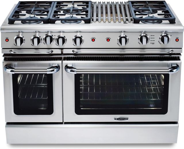 Capital Cooking Precision Series™ 48" Stainless Steel Pro Style Gas Range-0