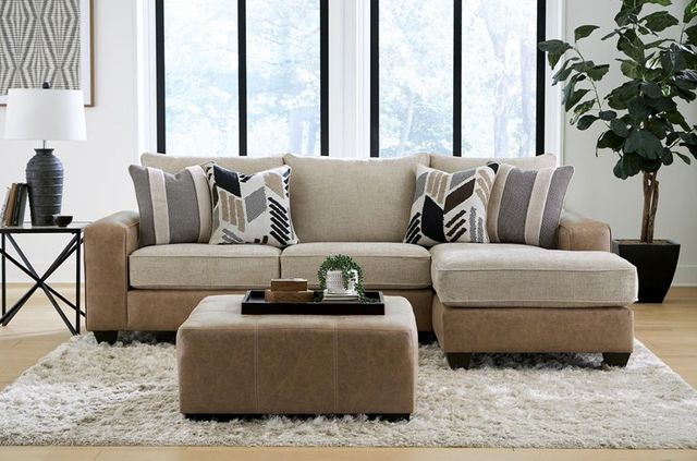 Albany Industries Puccini Khaki Rectangular Ottoman-1