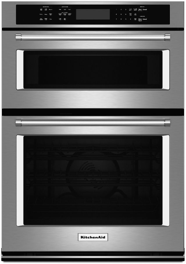 KitchenAid® 30" Stainless Steel Oven/Microwave Combo Electric Wall Oven-0