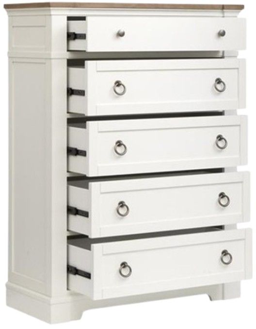 Magnussen Home® Kingston Whisper White/Cerused Nutmeg Chest-3